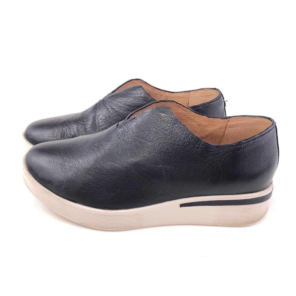 Gentle Souls Halden Black Leather Slip On Shoes 6.5 - Picture 2 of 13